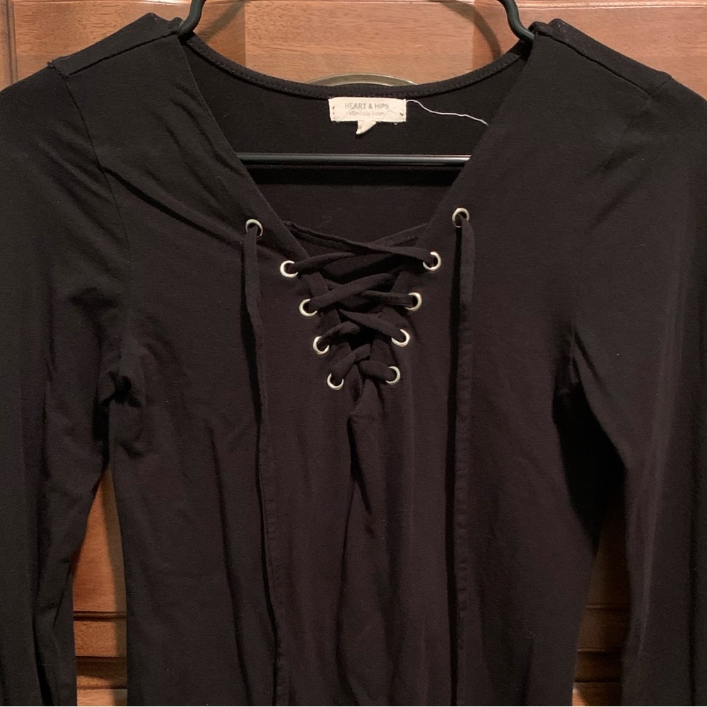 Lace Up Style Top